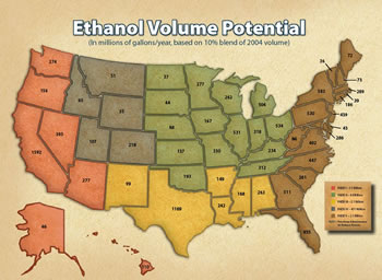 Ethanol volume