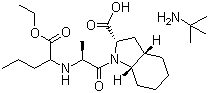 Perindopril  Molecular Formula C19H32N2O5.C4H11N