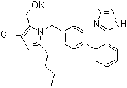 Losartan Potassium Molecular Formula C22H22CIKN6OK