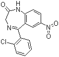 Clonazepam, Molecular Formula C15H10ClN3O3