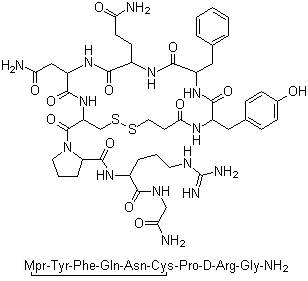 Desmopressin Monoacetate Molecular Formula C46H64N14O12S2
