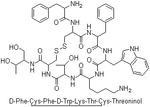 Octreotide Acetate Molecular Formula C49H66N10O10S2