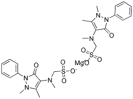 Metamizol Magnesium Formula C13H16N3NaO4S 