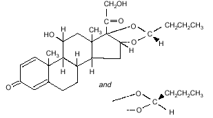 Budesonide  CAS number 51333-22-3 Formula C25H34O6 