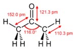 Acetone formula C3H6O