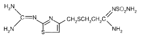 Famotidine Formula C8H15N7O2S3 