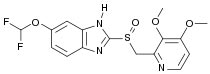 Pantoprazole  Formula C16H15F2N3O4S 