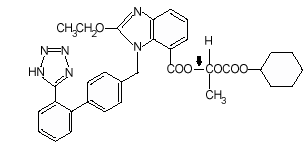 Candesartan cilexetil   Molecular formula: C33H34N6O6