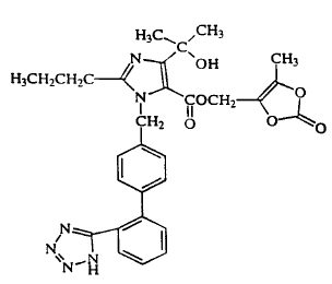 Olmesartanis  Formula C29H30N6O6 